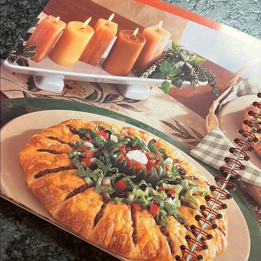 Pampered Chef Kitchen Cookbook Set of 2.  Spiral bound. Exc condition